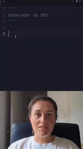 Programa con Mica on Instagram: "Generador de QR con python! import qrcode def crear_qr(datos, nombre_archivo): qr = qrcode.QRCode(box_size=10, border=4) qr.add_data(datos) qr.make(fit=True) img = qr.make_image(fill_color=“black”, back_color=“white”) img.save(nombre_archivo) print(f”QR creado y guardado como {nombre_archivo}”) crear_qr(“https://www.instagram.com/programaconmica”, “mi_qr.png”) Explicación: Python permite crear códigos QR de alta resolución en un par de líneas. Usomos la librería 