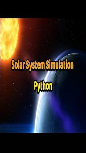 Solar System Simulation in Python 🌍🚀 | Real Orbits #physics #astronomy #simulation #python #space