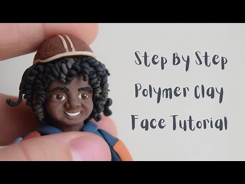 How-to-Sculpt a Mini Face out of Polymer Clay!