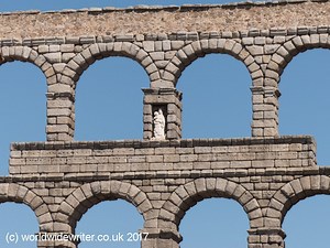 Exploring the Roman Aqueduct of Segovia, Segovia, Spain