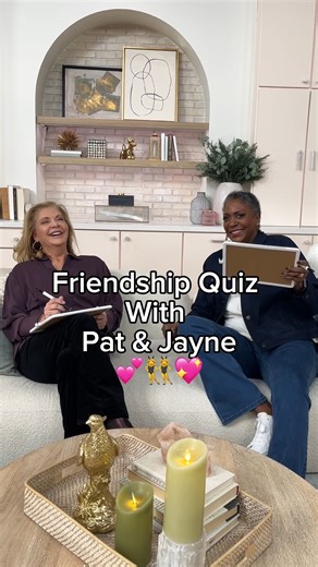 From hosting on QVC together to watching their children grow up, Pat James DeMentri QVC and Jayne Brown QVC (who have been besties for 27 years and counting) are true friendship goals! 💕👯‍♀️ | QVC