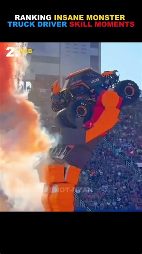 Ranking Insane Monster Truck Driver Skill Moments 🚗💥 #1 is LEGENDARY#shorts #viral #ranking
