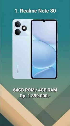 daftar hp realme 1 jutaan terbaru tahun 2026