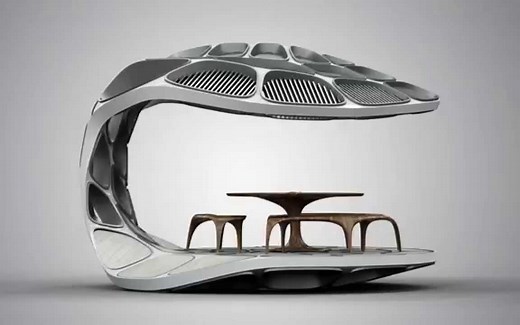 Zaha Hadid 扎哈·哈迪德部分作品合集：在迈阿密设计中心推出预制Volu餐厅、伯纳姆馆 、维也纳经济大学ZAHA HADID学习中心、