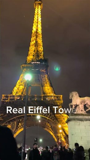 Mini Eiffel Tower to Real Eiffel Tower#france #paris