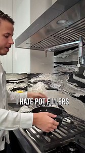 Are pot fillers just a trend that’s run its course in kitchen design? Let’s stir the pot and chat about what’s next for our cooking spaces! #kitcheninspo #kitchensofinsta #kitchendesignideas #luxuryhomedesign | Thekitchenguy