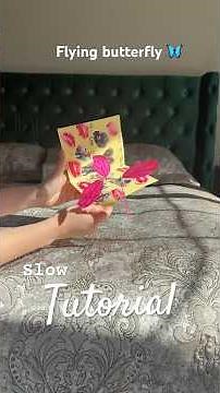 How to make flying paper butterflies 🦋