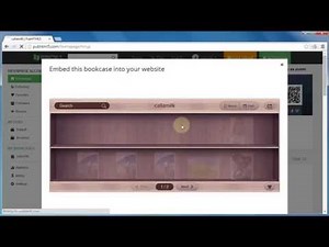 PUB HTML5 Tutorial: Embed Online Bookcase to Webpage Easily