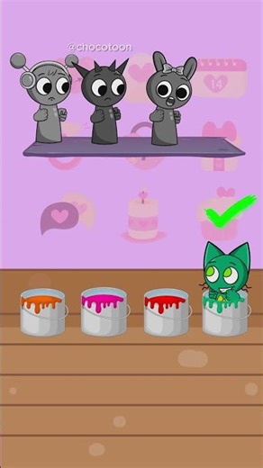 POV: Test IQ Challenge: Help Pinki Correct Color Matching with Pyramixed - Incredibox Sprunki