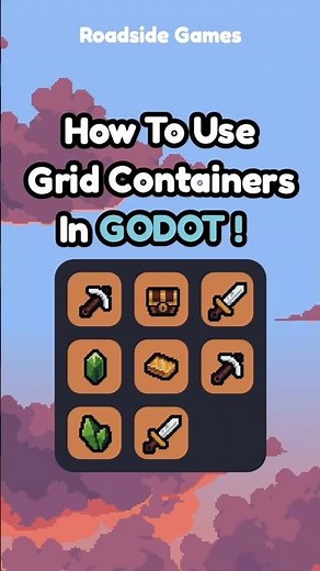 How To Use Grid Containers In Godot #godot #gamedev #gamedevblog