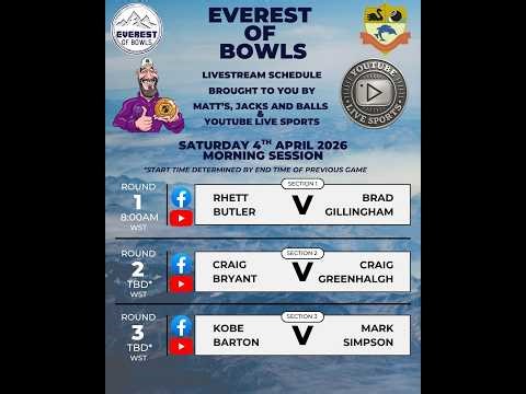 ITechworld $100,000 Everest of Bowls – Day 2 - Morning Qualifiers - Australia's Premier Singles
