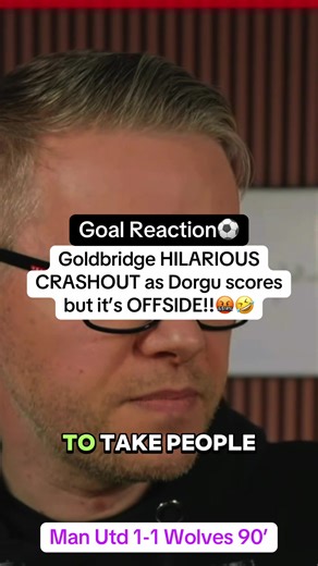 Mark Goldbridge reacts to Dorgu goal vs Wolves but its offside and won’t count #markgoldbridge #manchesterunited #manutdwolves #wolves #dorgugoal
