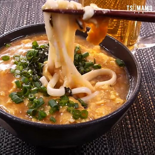 ふわふわ卵とじうどんのレシピ