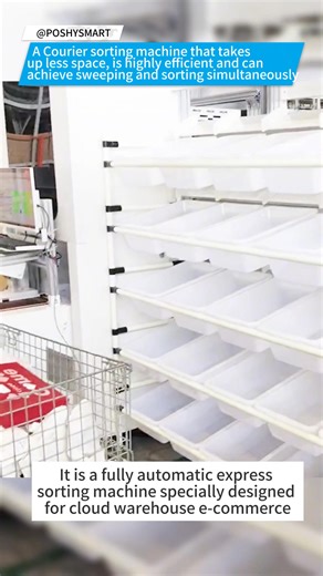 A Courier sorting machine that takes up less space, is highly...