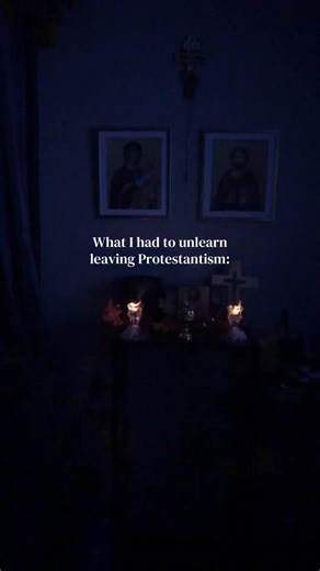 Ayla C. ✨🕯️🌸 on Instagram: "One of the biggest things I had to unlearn leaving Protestantism was the idea of an invisible Church. I hear things all the time from people like, “I don’t need a building. I just need my Bible, Christ, and my own interpretation.” And honestly… I was people 🥴😅 But once I actually read Scripture and studied church history, that idea started to fall apart. Christ didn’t establish an invisible concept—He established a visible Church. Scripture calls the Church “the B