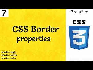 #7..Border properties in CSS || border-style,border-width,border-color,border