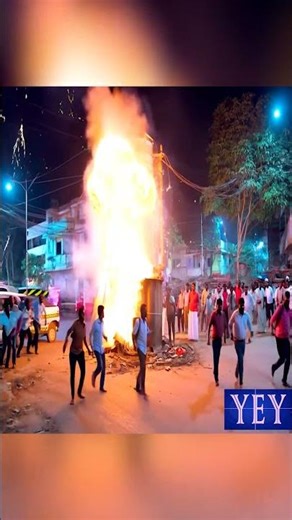 Electrical Transformer Explosion #Explosion #YesEpicYes #Electricity #AI