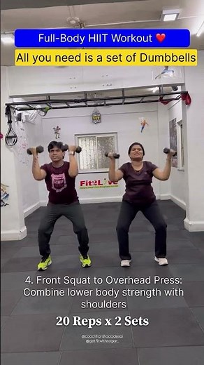 Full-Body Dumbbell HIIT 🔥 Quick Fat-Burning Strength Workout (No Gym Needed!)