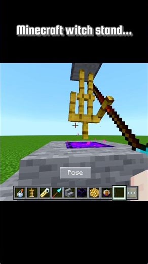 Minecraft witch stand...#shorts#minecraft#hack