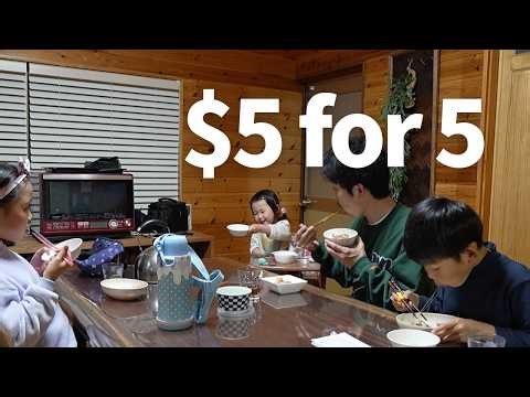 $5 Family Dinner for 5 | 38yo Jobless in Japan