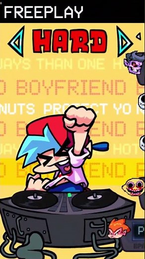 BF HAPPY! ''Cutscenes Free play'' (FNF Update: Cutscenes) (FNF UPDATE) #shorts