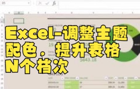 【excel表格制作】默认有23种颜色主题可以直接使用，7个色系：灰、蓝、绿、黄、橙、红、紫、让图表更出色！