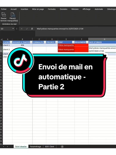 Envoi de mail en automatique - Partie 2/2 #excel #vba #mail