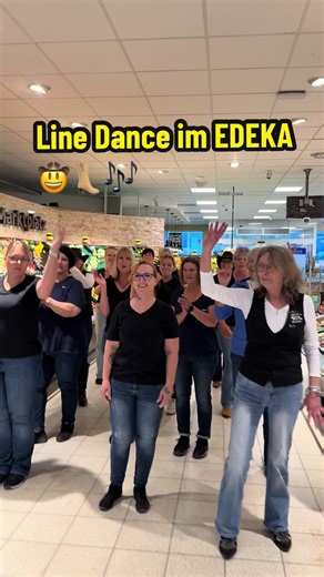 Line Dance Spaß bei EDEKA mit Marti Fischer