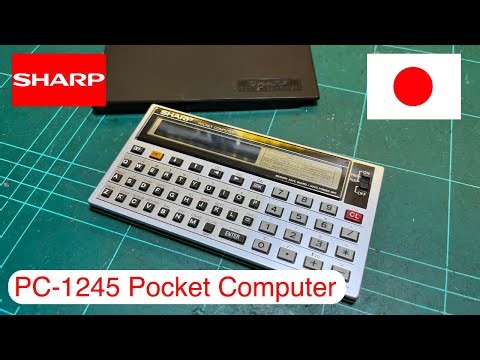 🇯🇵 Sharp PC-1245 Pocket Computer: Quick Look [TCE #0239]