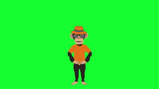 Vidéo gratuite - Singe, Danse, Cool, Content