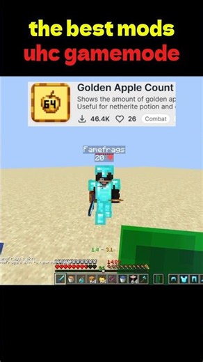 the best mods for uhc gamemode #minecraft #lifeisbutadream #pvp tips