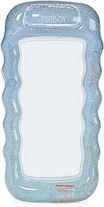 FUNBOY Clear Inflatable Mesh Pool Lounger Mesh Water Hammock with Built-in Pillow 70" Pool Hammock Float for Adults Swimming Pool Accessories & Tanning Pool Lounger Float for Pool Party & Summer