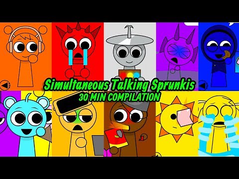 30 MIN COMPILATION of Simultaneous Talking Sprunki Games [UNIQUE GAMES!!]