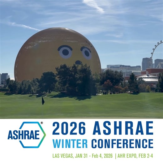 TFW you show up to Las Vegas for the 2026 ASHRAE Winter Conference and AHR Expo. If you’re in the HVAC&R industry, get registered now and meet us there Jan. 31-Feb. 4. Early bird rates end Oct. 31. Register at https://bit.ly/43UFYNe | ASHRAE