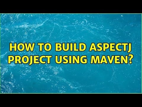 How to build aspectj project using maven?
