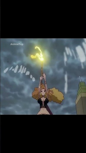 Nami Uses Zeus's Lightning To Defeat The Sun God!!! 😲 Nami vs Sun God!! 😏 One Piece #shorts