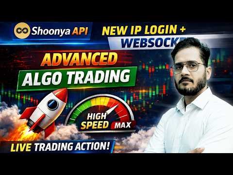 Shoonya API New IP Login + WebSocket | Ultra Fast Algo Trading Live