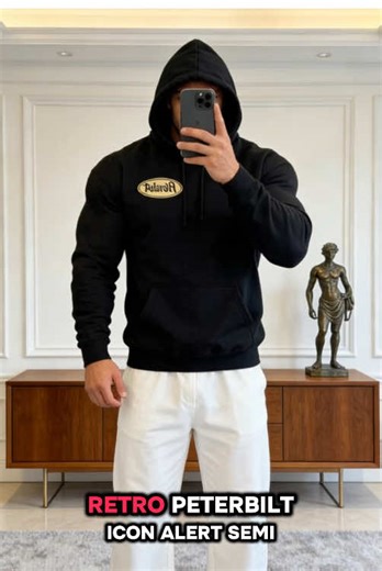 🚛 Get your hands on the coolest Peterbilt hoodie! 🚛 #NewFashion #Peterbilt #TruckCulture #ClassicTruck #HighwayHauler