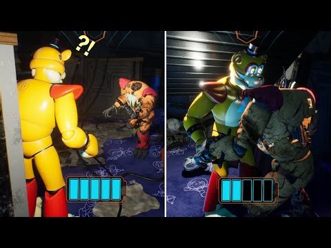 What if you hide in Freddy with Prototype Freddy chasing you? - FNAF: Security Breach Ruin DLC