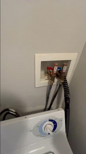 How To Install Washing Machine Hoses #maintenance #metal