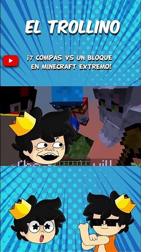 ¡7 COMPAS vs UN BLOQUE en MINECRAFT EXTREMO!