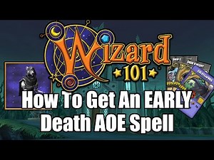 How To Get An EARLY LEVEL Death AOE in Wizard101 (Console + PC)