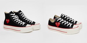 PLAY COMME des GARÇONS x Converse から初の厚底シューズが登場