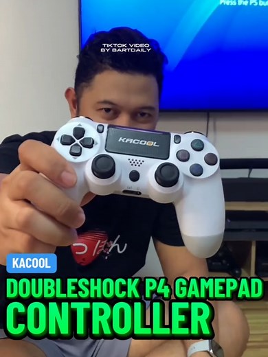 Kacool Doubleshock P4 Wireless Gamepad Controller Ergonomic Design #play #game #gamer #controller #playstation #console #gamepad