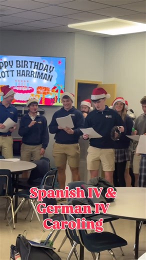 St. Francis Borgia High School on Instagram: "Our Spanish and German students blessed the school with some great Christmas caroling at Knight Time today- all the songs were sung in Spanish or German. #WeAreBorgia #borgiaspanish #borgiagerman"