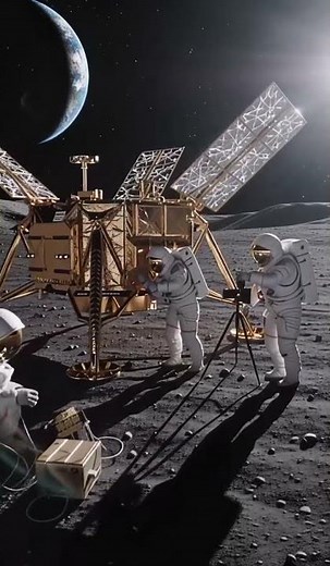 First Human Steps on the Moon Again 🌕🚀 || Future Moon Mission Revealed 🚀 #NASA #SpaceX #MoonMission