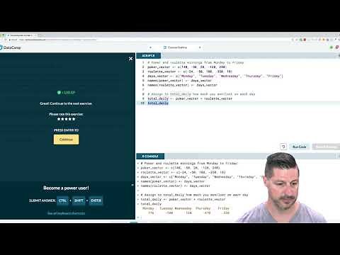 Walkthrough and Solutions to Datacamp's Introduction to R Course | Vectors