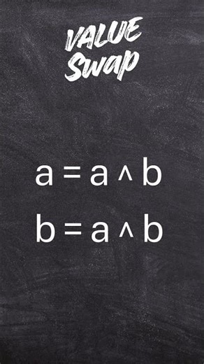 Swap Two Values with XOR (No Extra Container!)