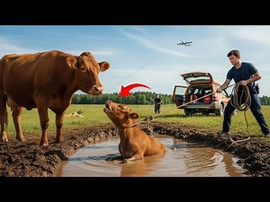 Mother Red Cow’s Brave Fight to Save Her Baby | Emotional Rescue