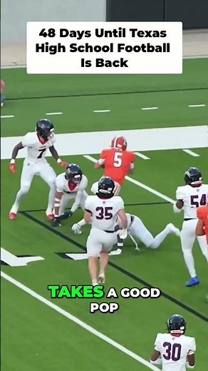 Posting 1 play every day until Texas High School Football is back! 48 Days left!